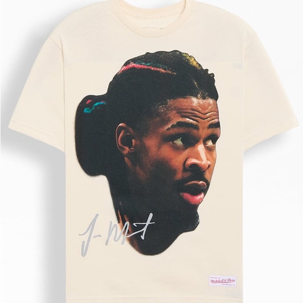 Mitchell & Ness Cream Graphic Tee